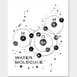 Water Molecule Posters and Art